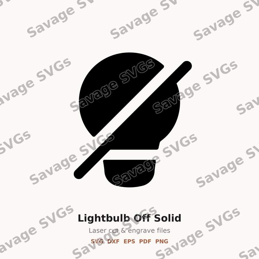 Lightbulb Off Solid