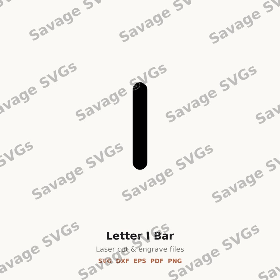 Letter I Bar