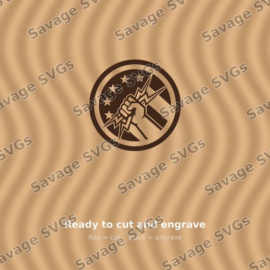 Lineman Fist Emblem