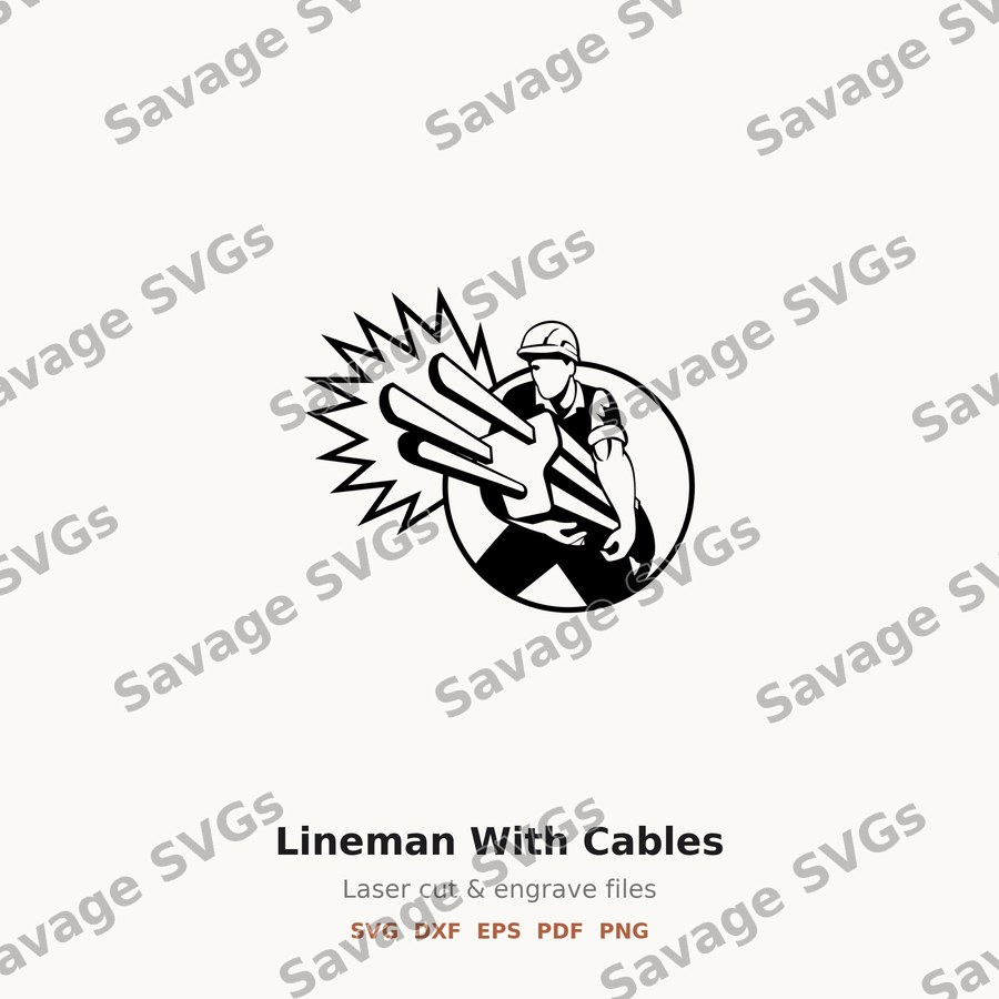Lineman With Cables