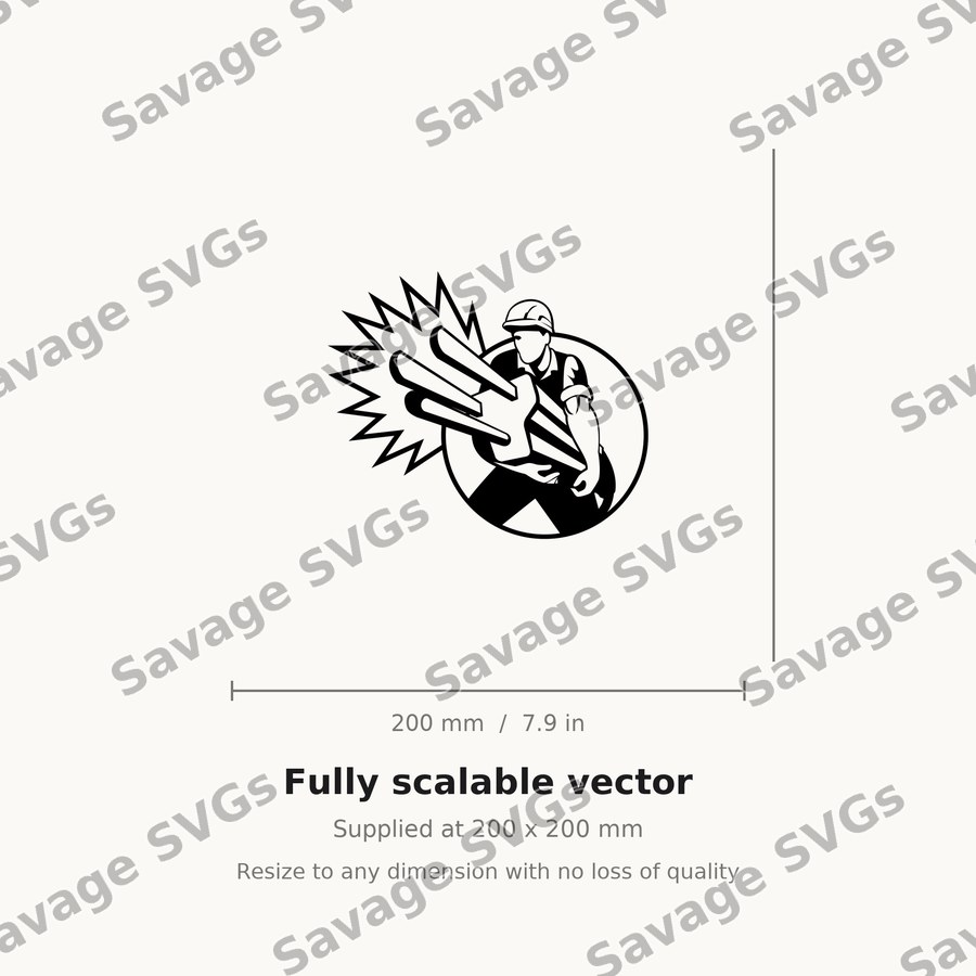 Lineman With Cables
