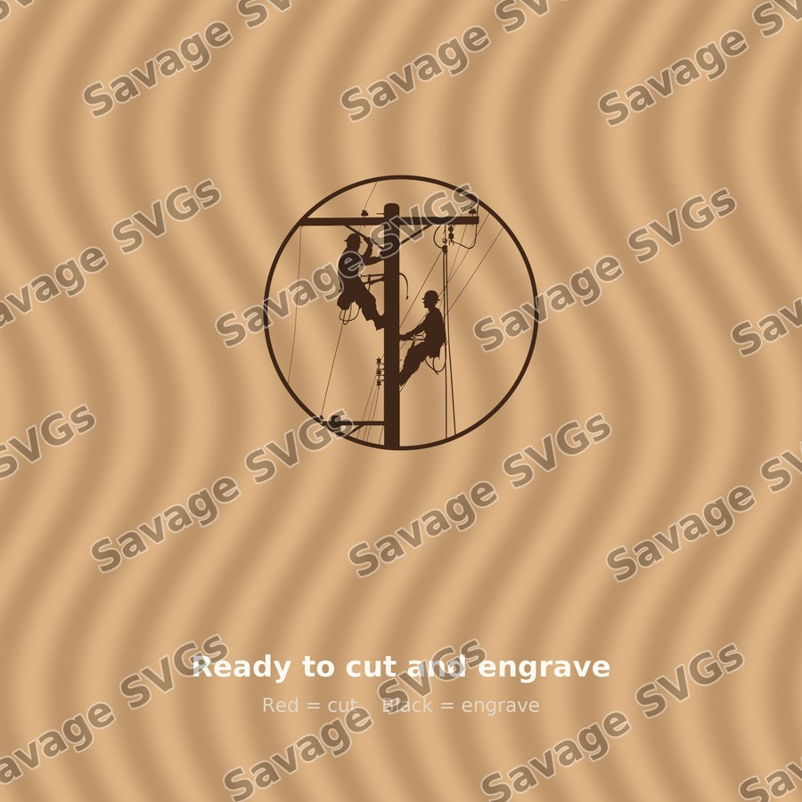 Linemen On Utility Pole