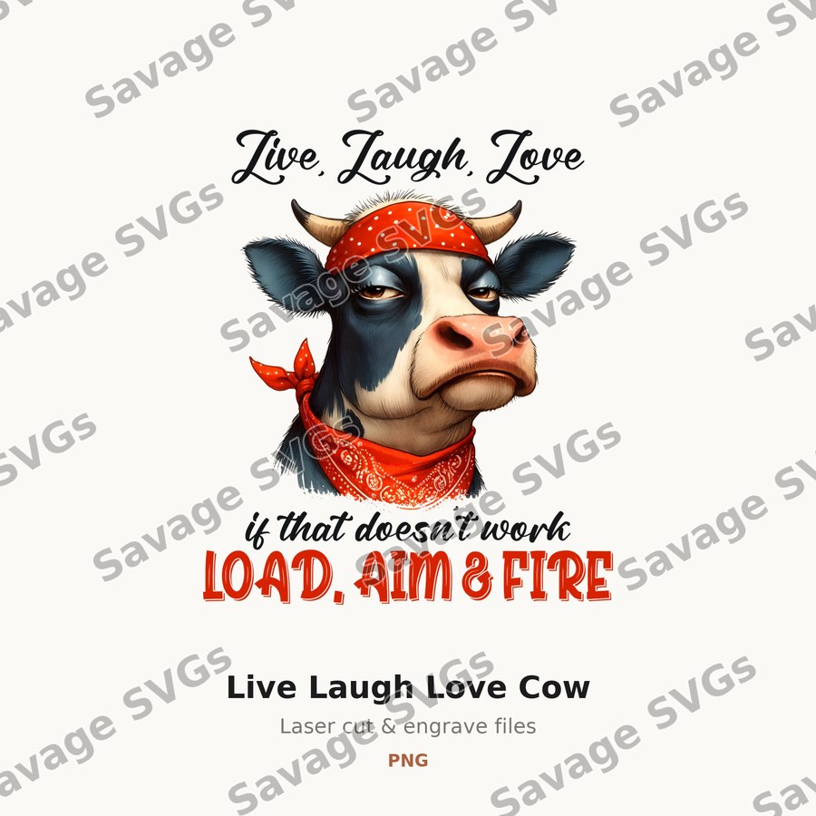 Live Laugh Love Cow