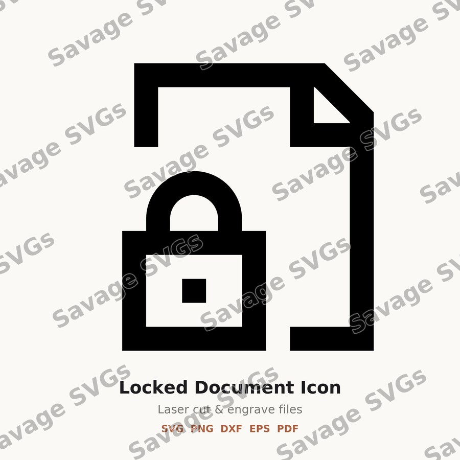 Locked Document Icon