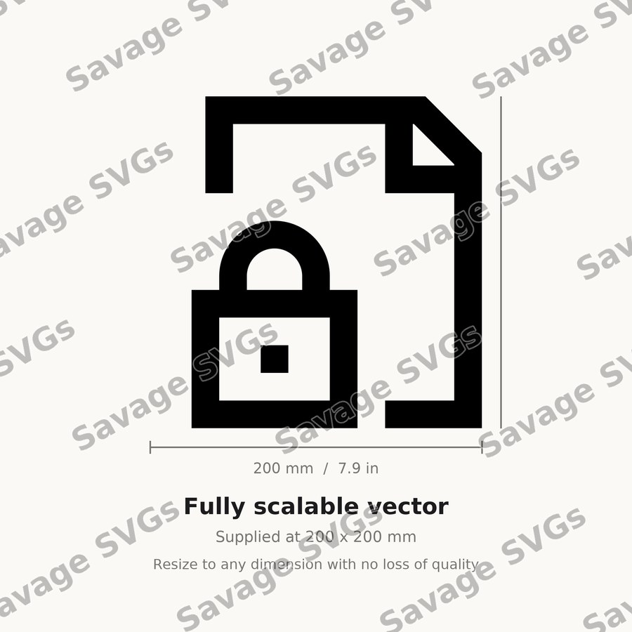 Locked Document Icon