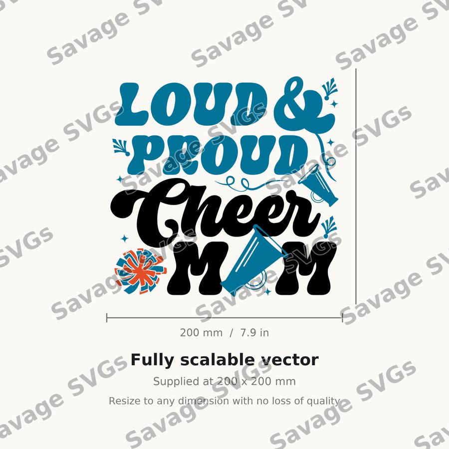 Loud And Proud Cheer Mom
