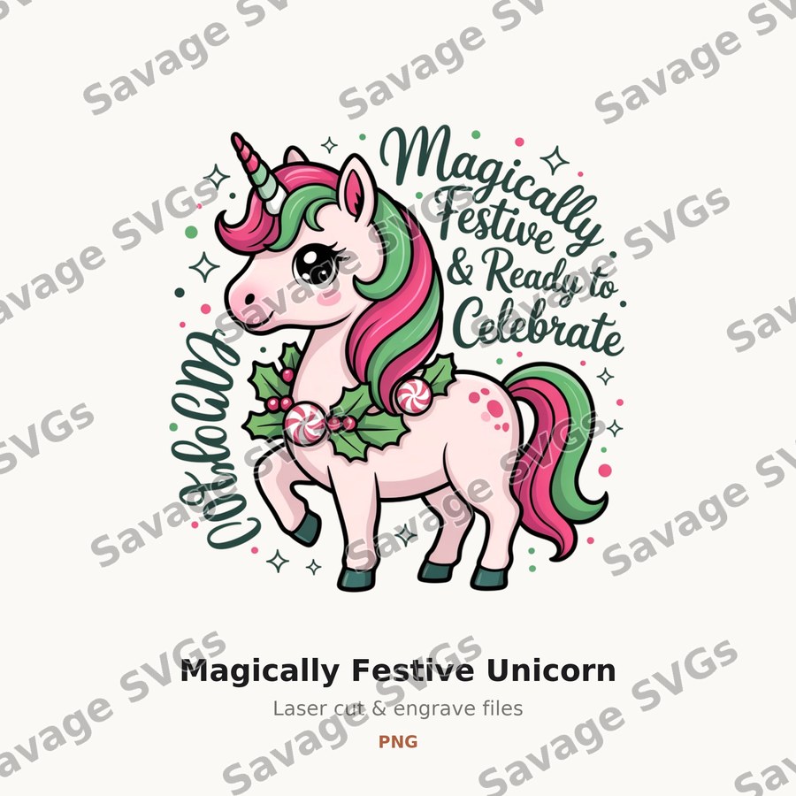 Magically Festive Unicorn