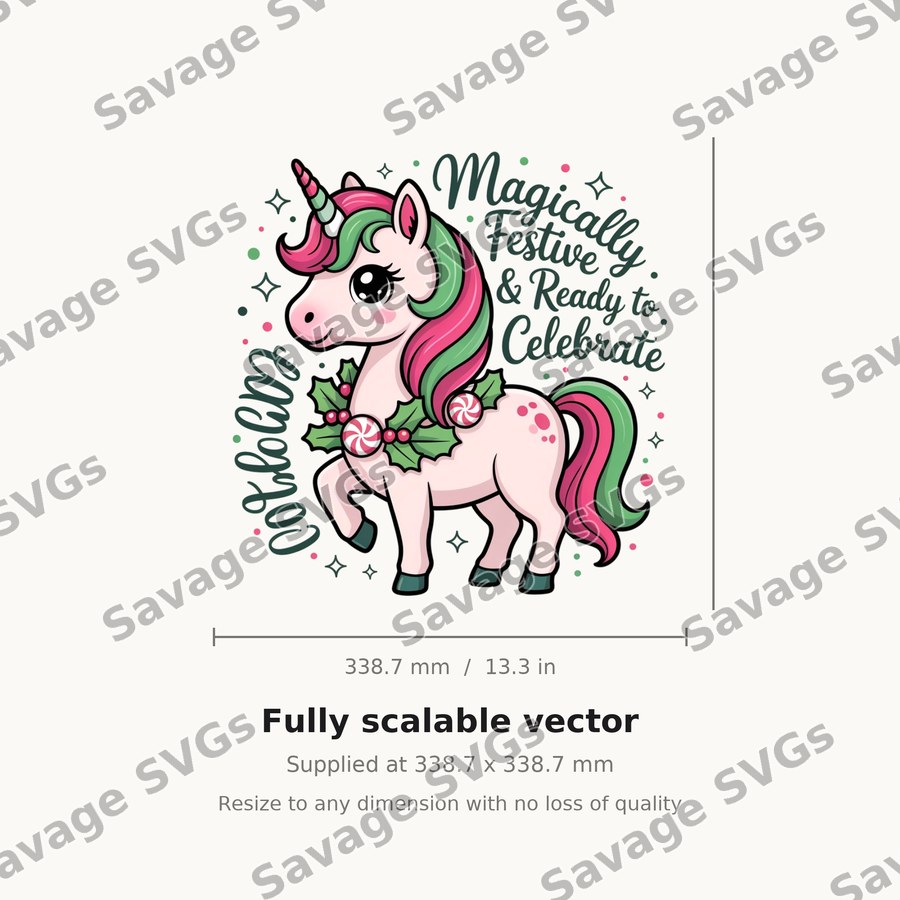 Magically Festive Unicorn