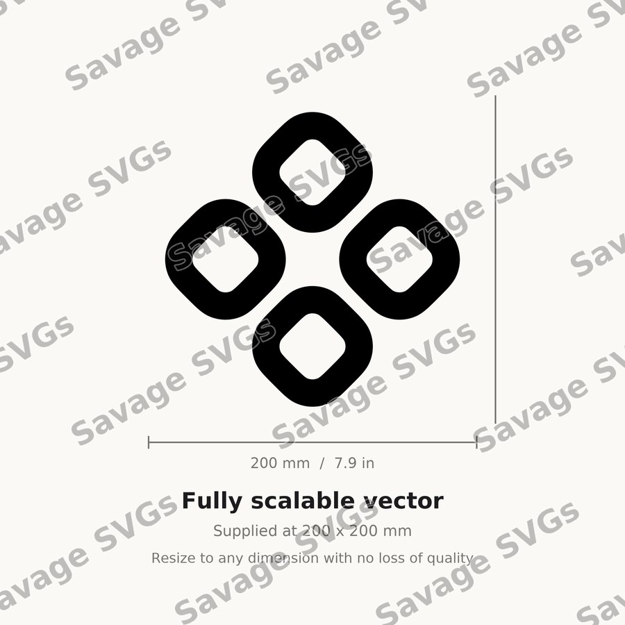 Four Diamond Pattern