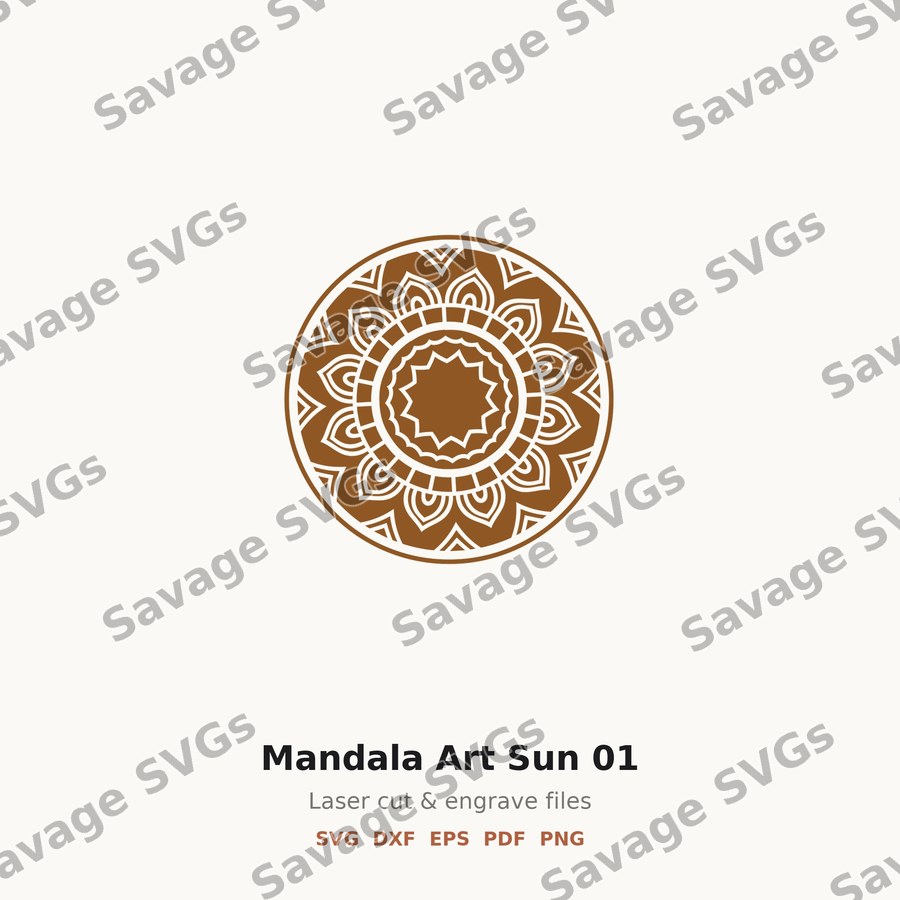 Mandala Art Sun 01