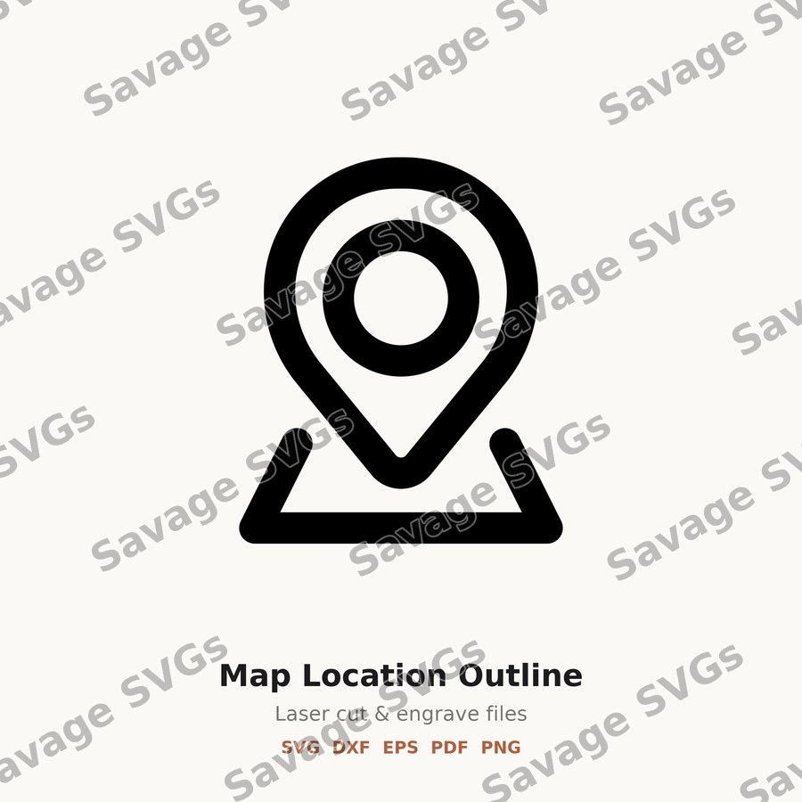 Map Location Outline