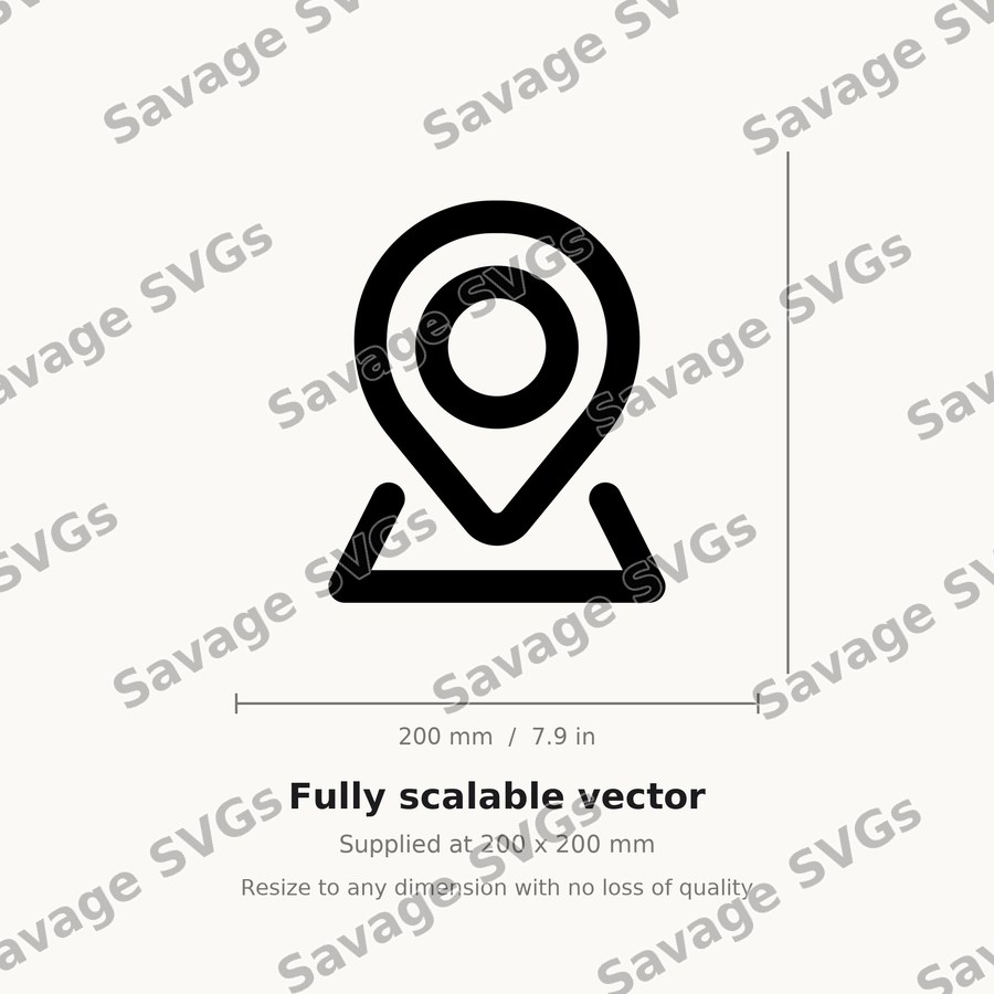 Map Location Outline