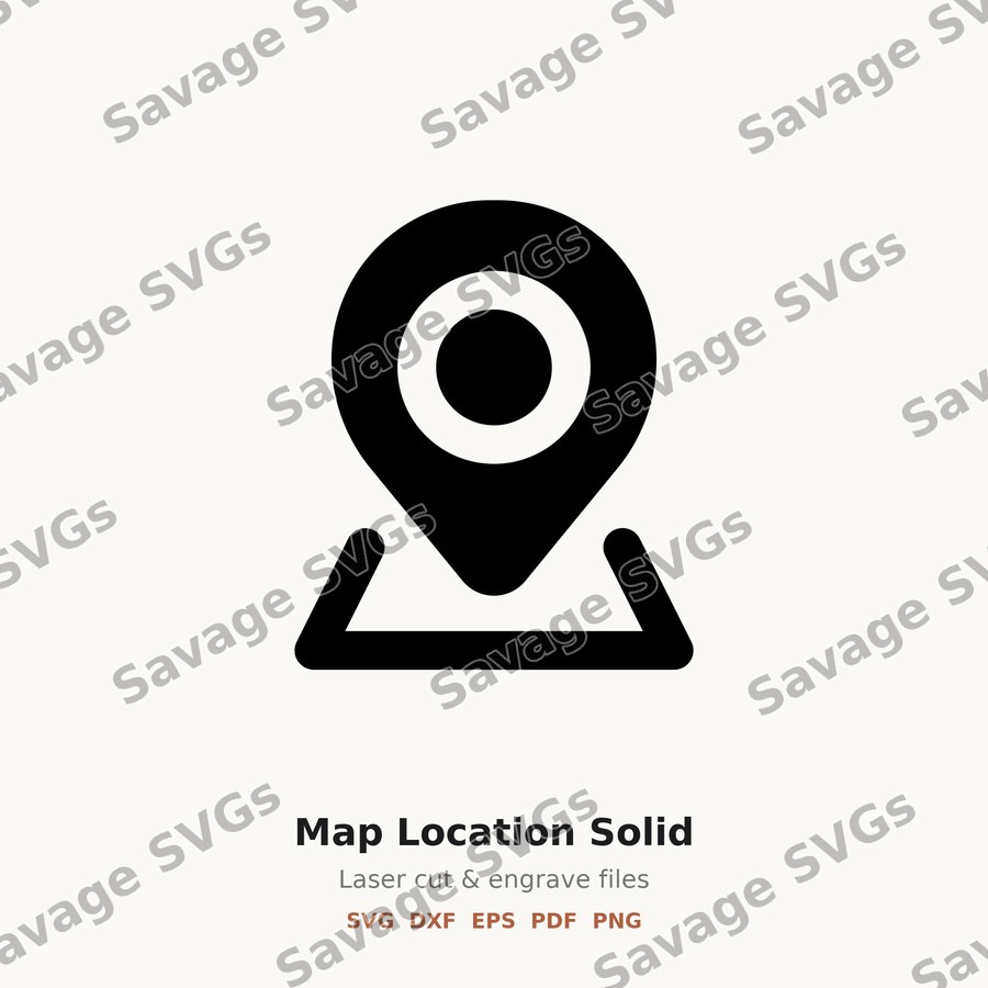 Map Location Solid