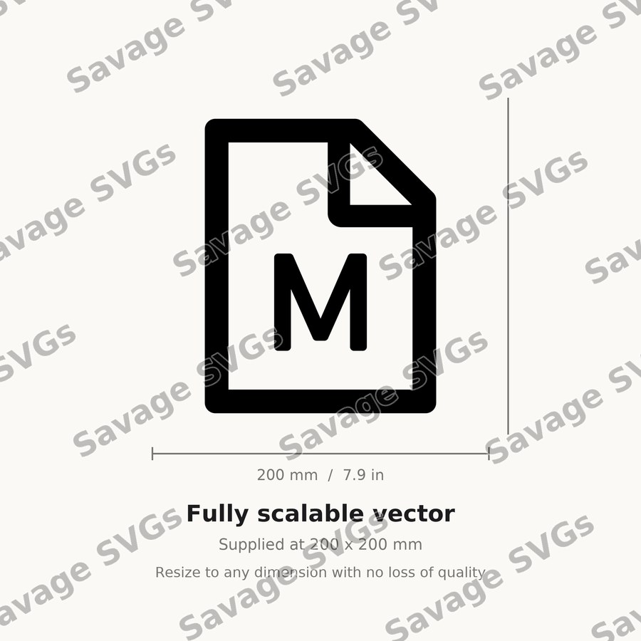 Markdown File Icon