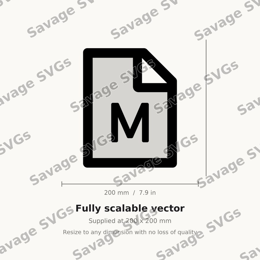 Markdown File Icon