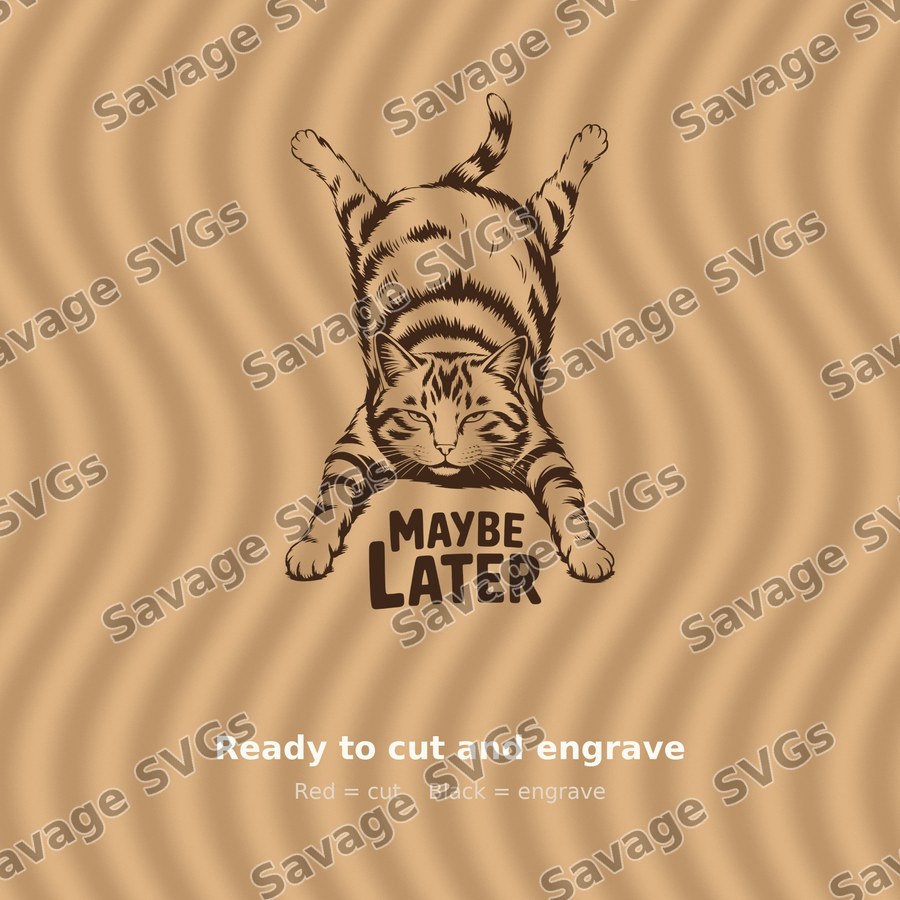 Maybe Later Cat