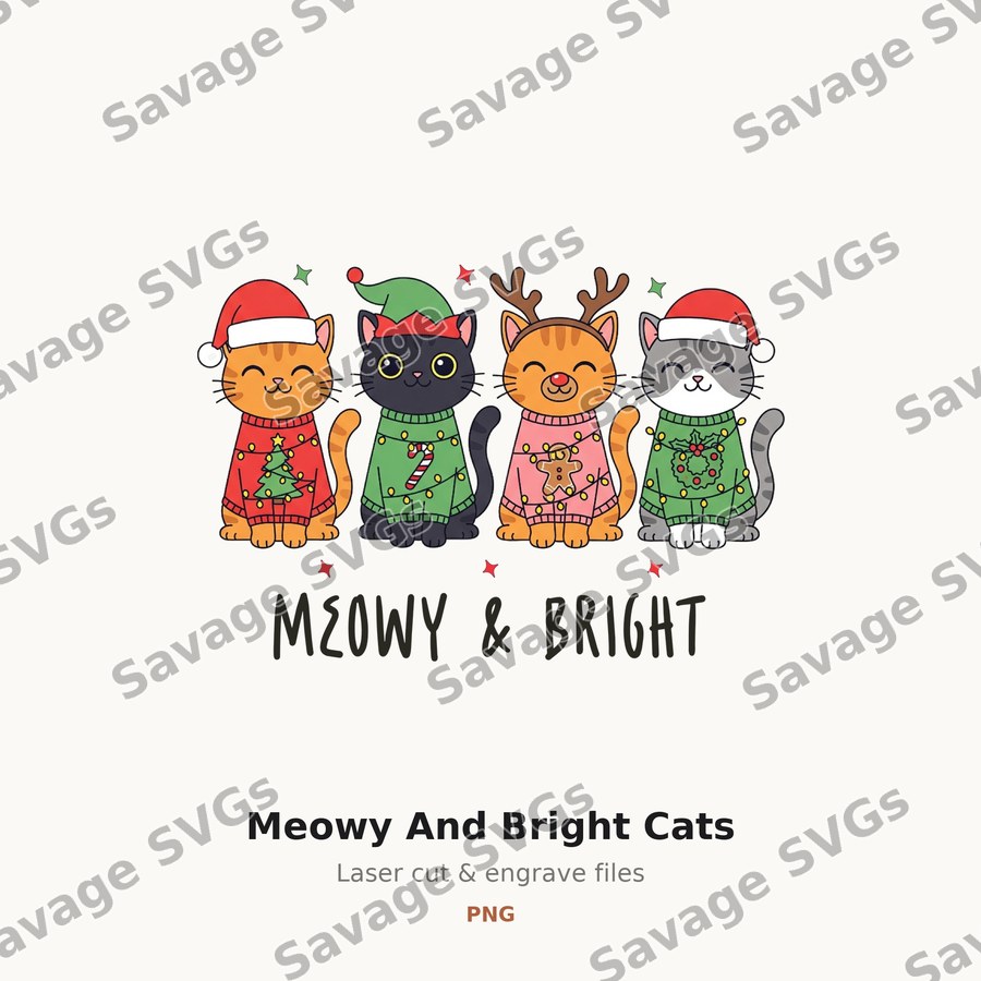 Meowy And Bright Cats
