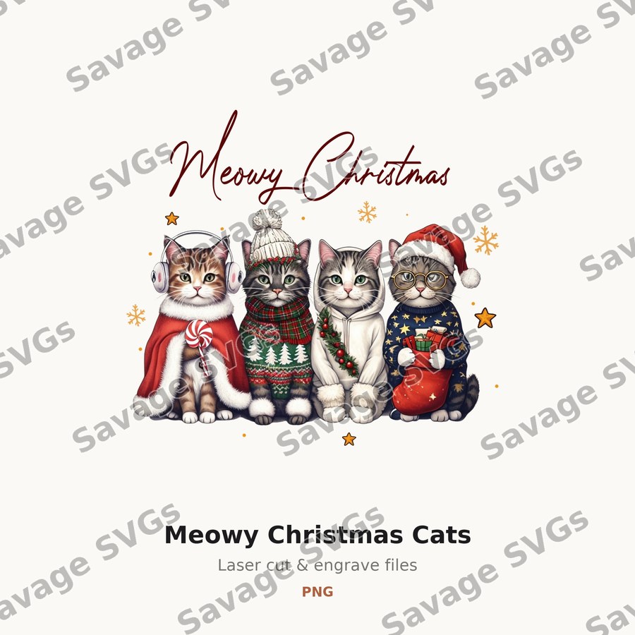 Meowy Christmas Cats