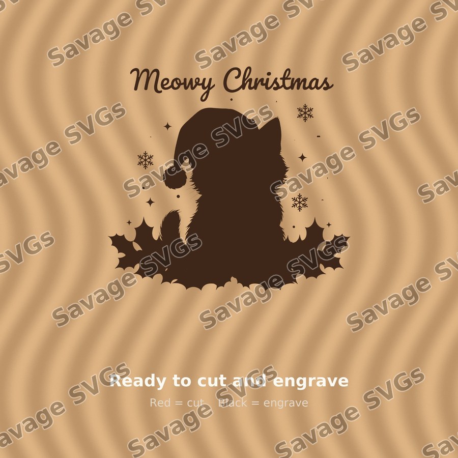 Meowy Christmas Kitten