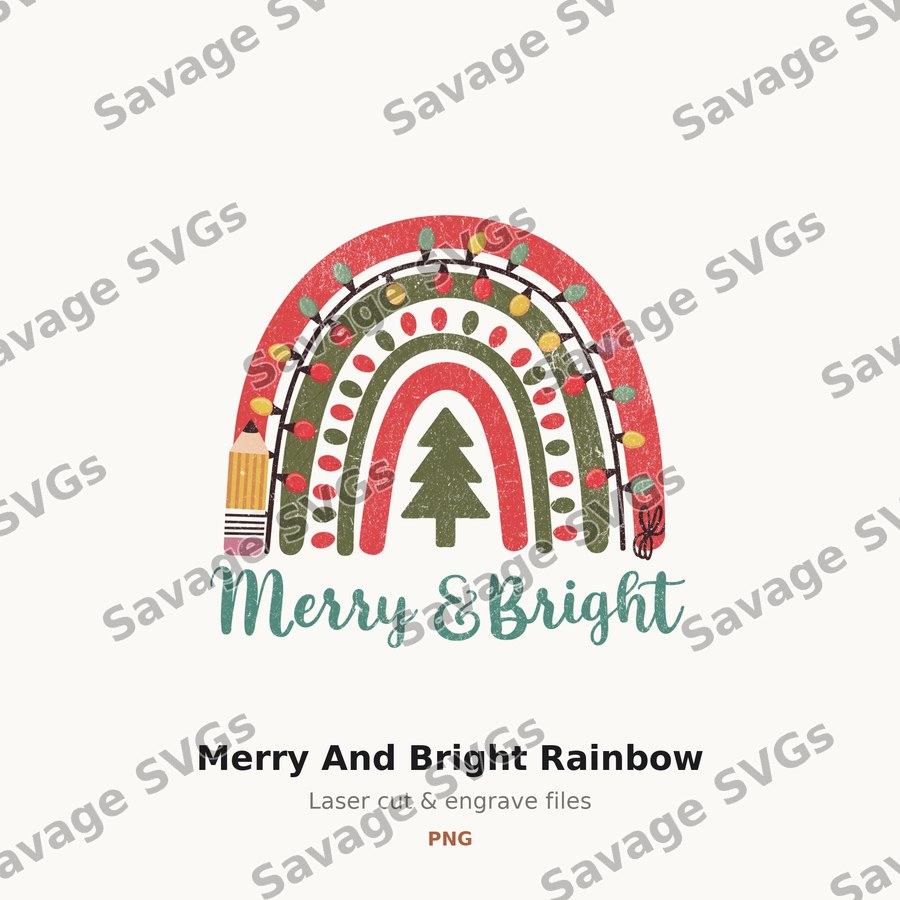 Merry And Bright Rainbow