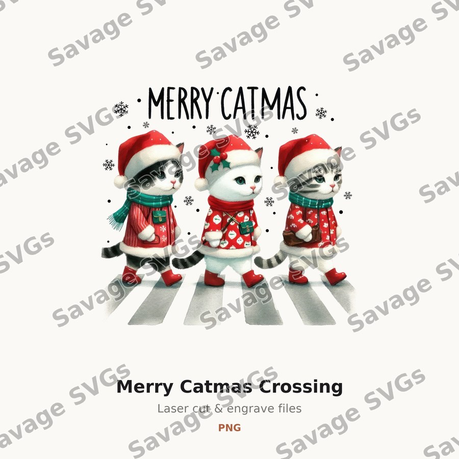 Merry Catmas Crossing