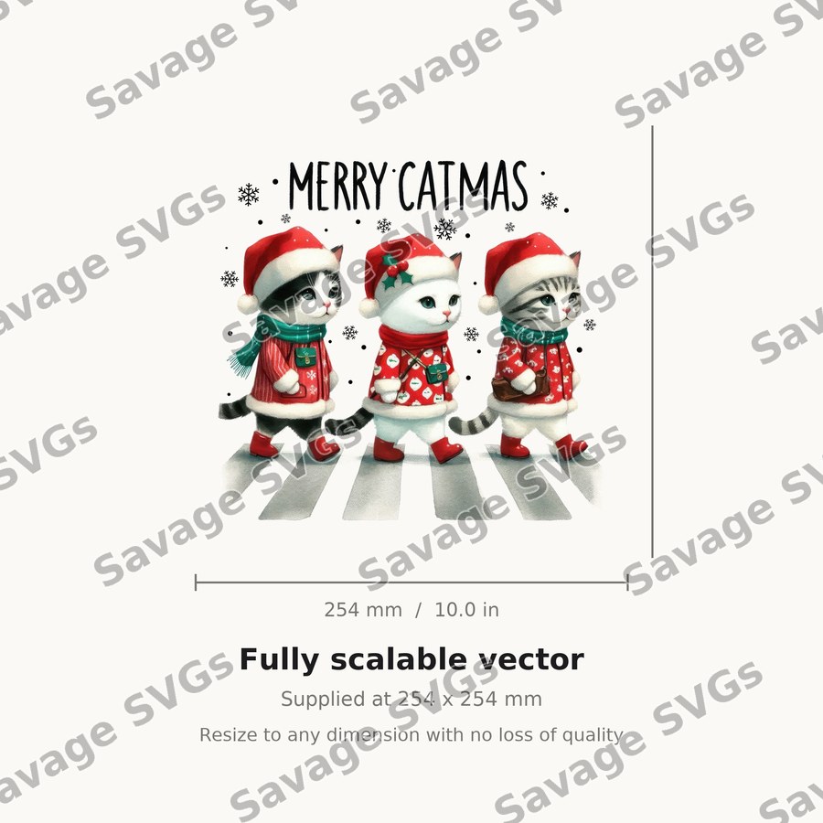 Merry Catmas Crossing