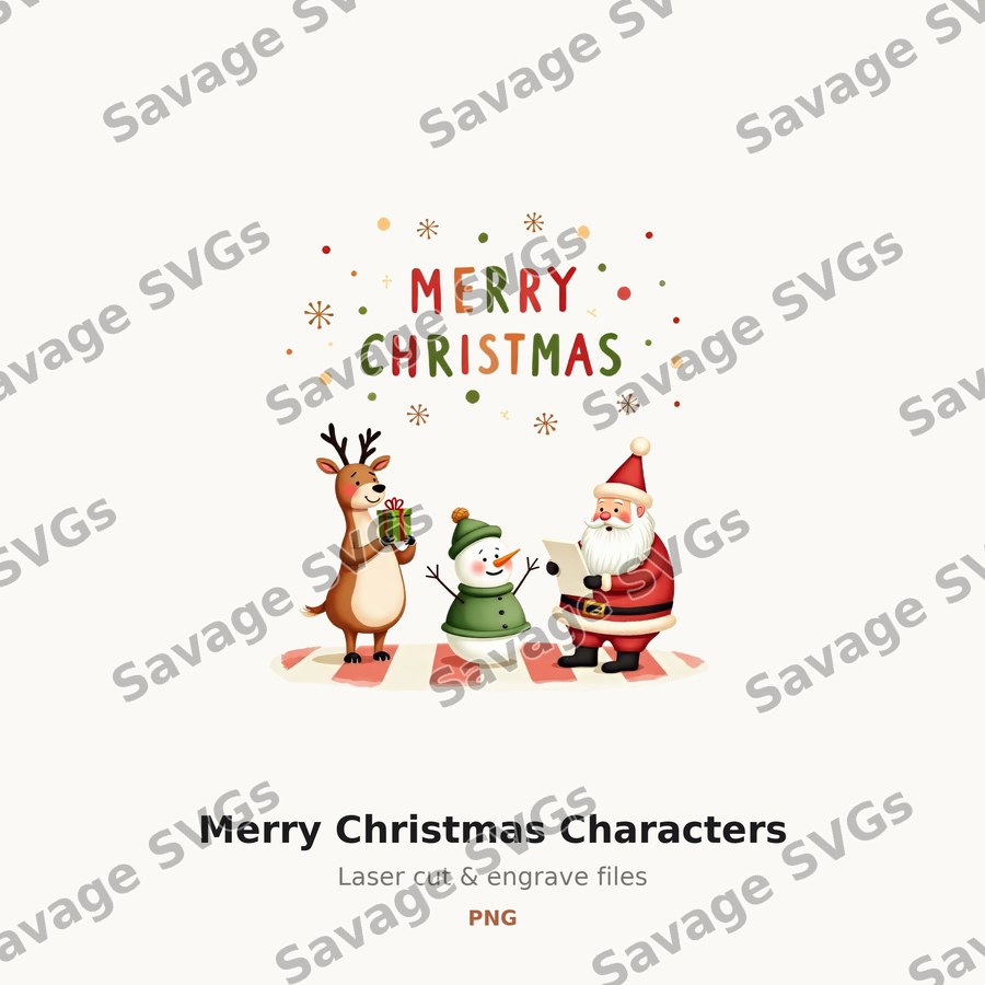 Merry Christmas Characters