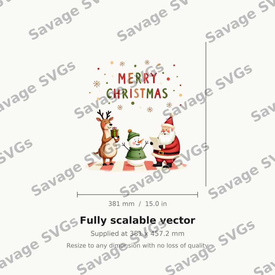Merry Christmas Characters