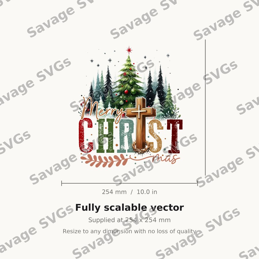 Merry Christmas Cross