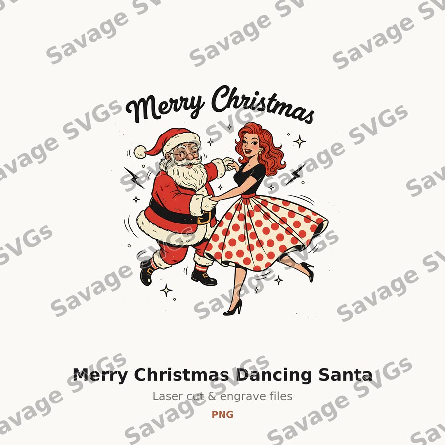 Merry Christmas Dancing Santa