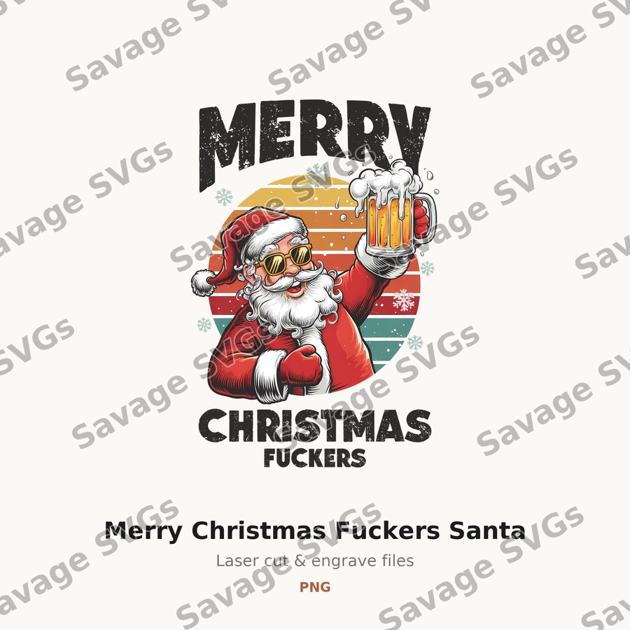 Merry Christmas Fuckers Santa