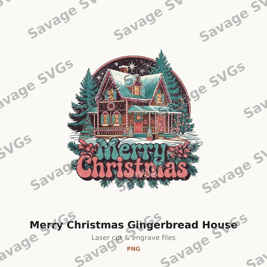 Merry Christmas Gingerbread House
