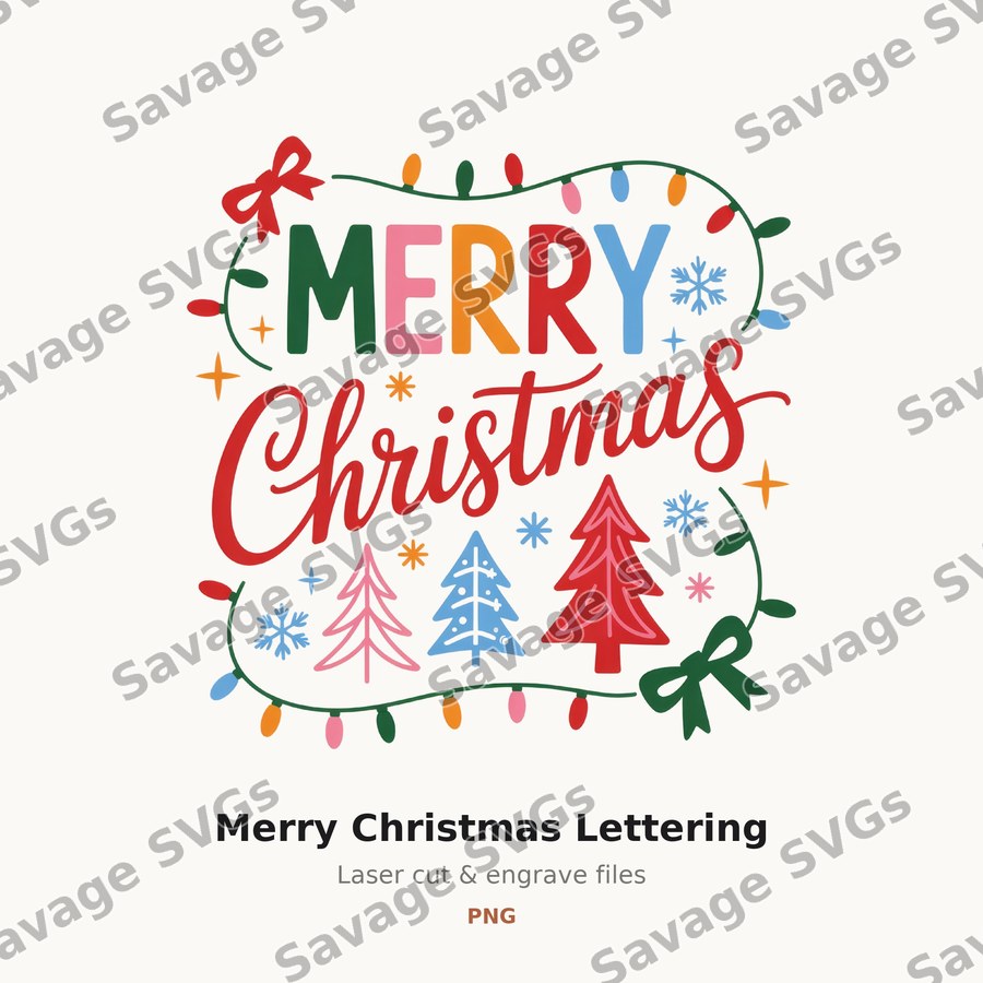 Merry Christmas Lettering