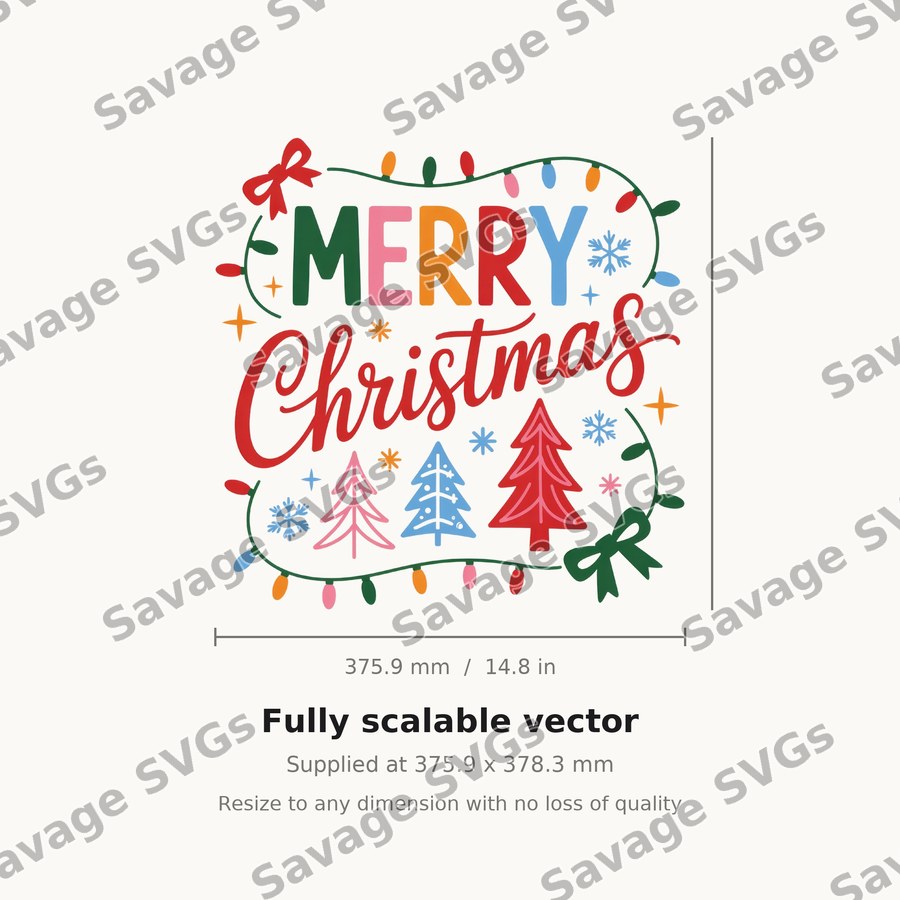 Merry Christmas Lettering