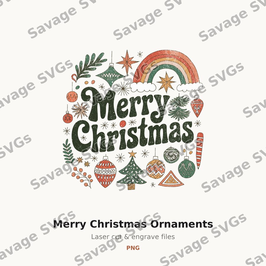 Merry Christmas Ornaments