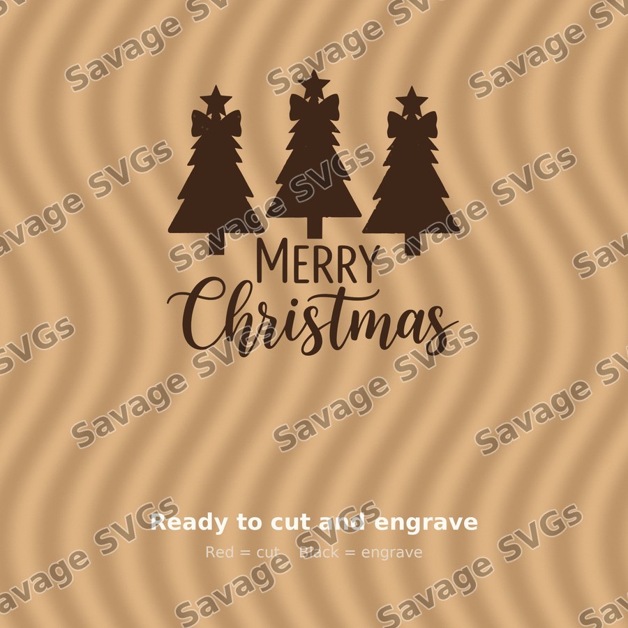 Merry Christmas Patchwork Trees