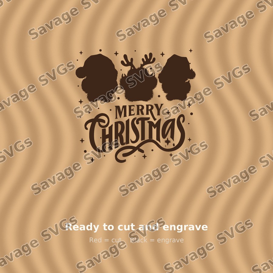 Merry Christmas Paw Prints