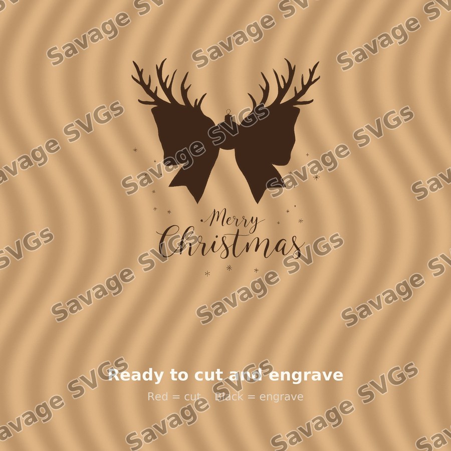 Merry Christmas Plaid Bow