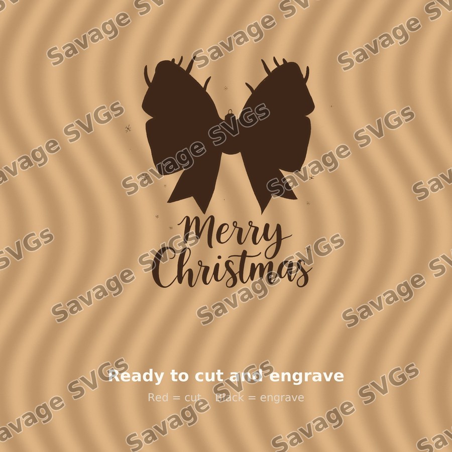 Merry Christmas Plaid Bow