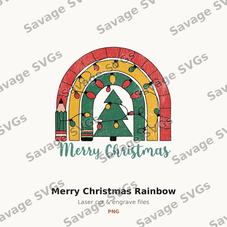 Merry Christmas Rainbow
