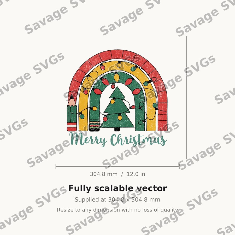 Merry Christmas Rainbow