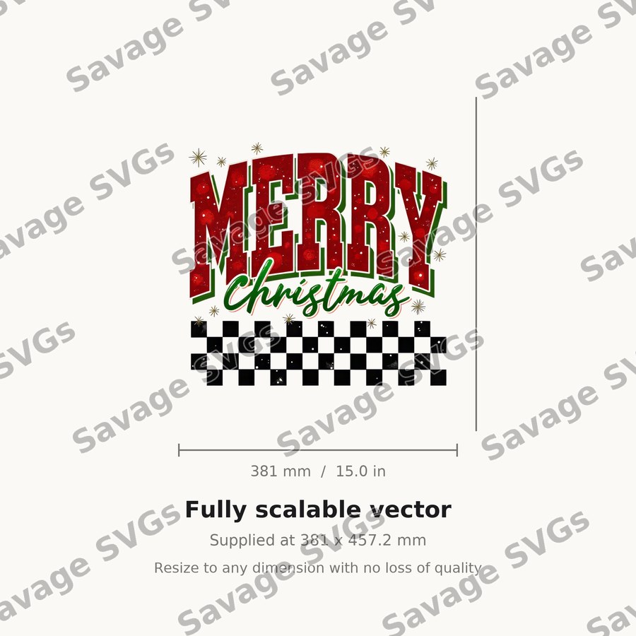 Merry Christmas Retro