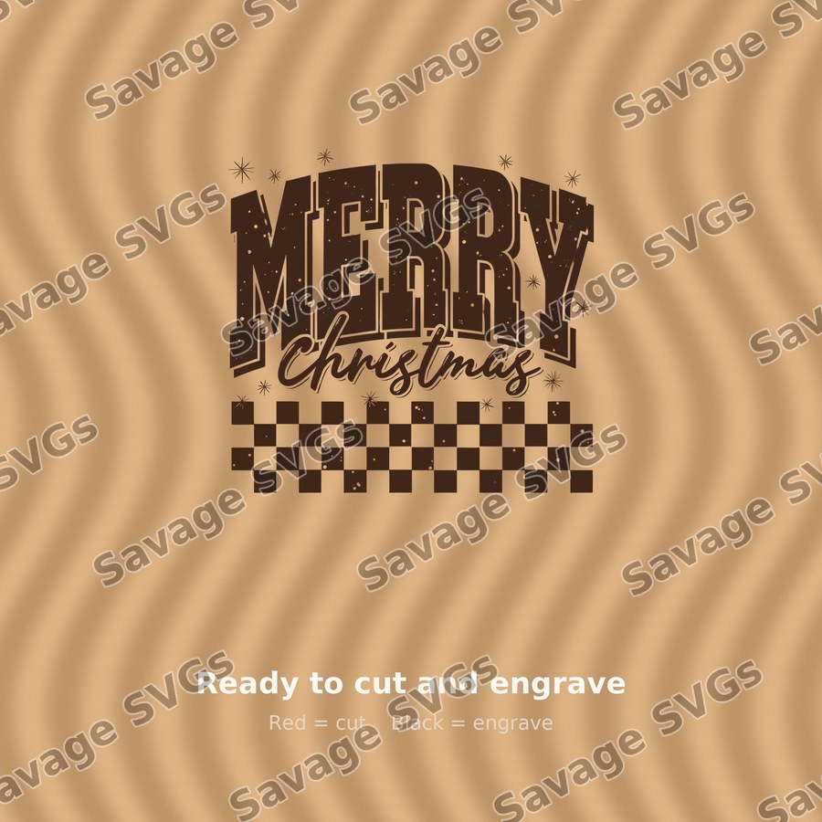 Merry Christmas Retro