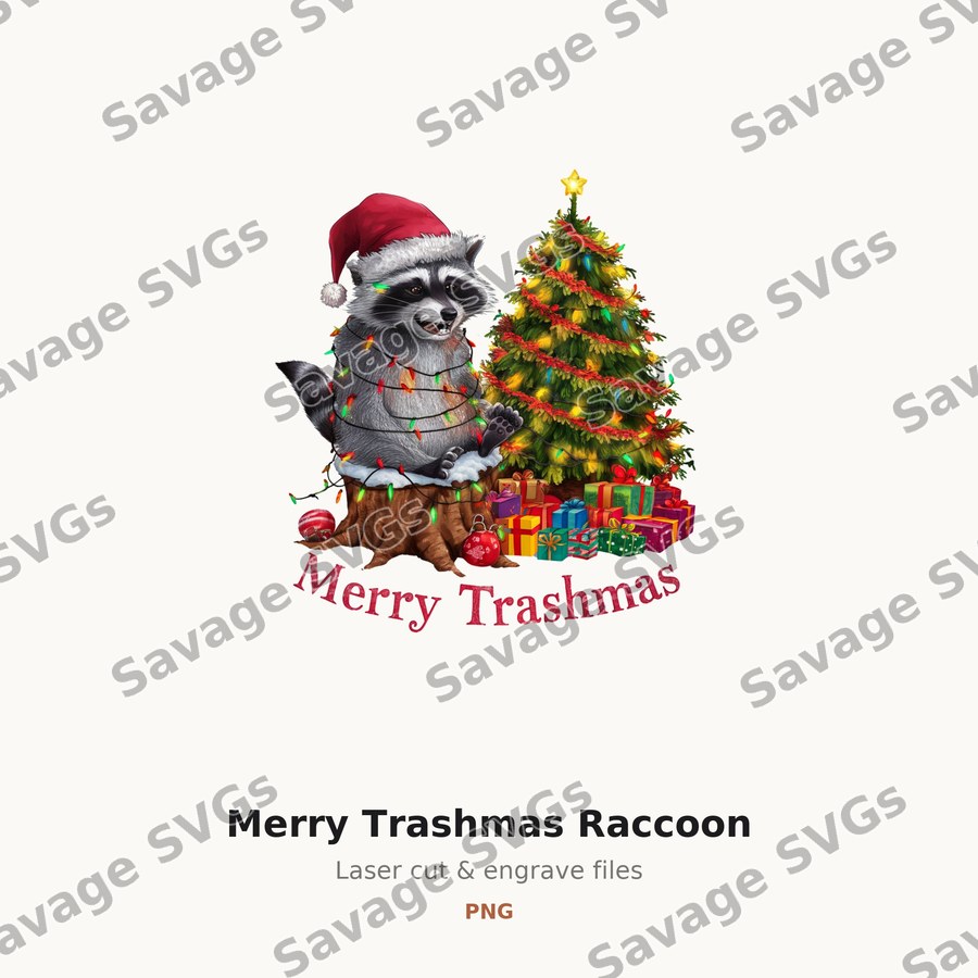 Merry Trashmas Raccoon