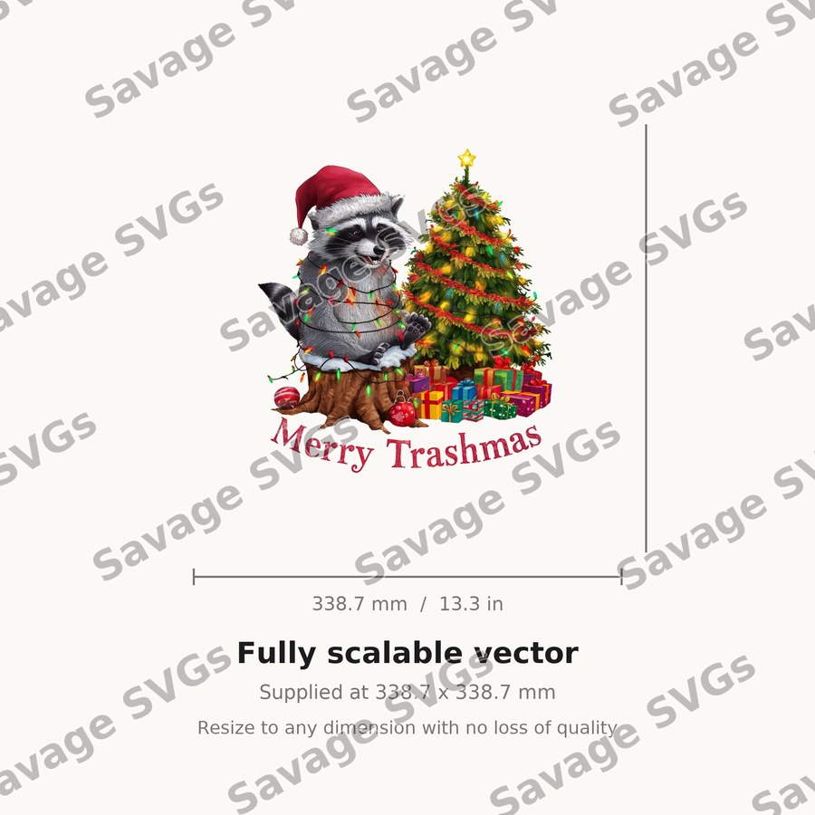 Merry Trashmas Raccoon