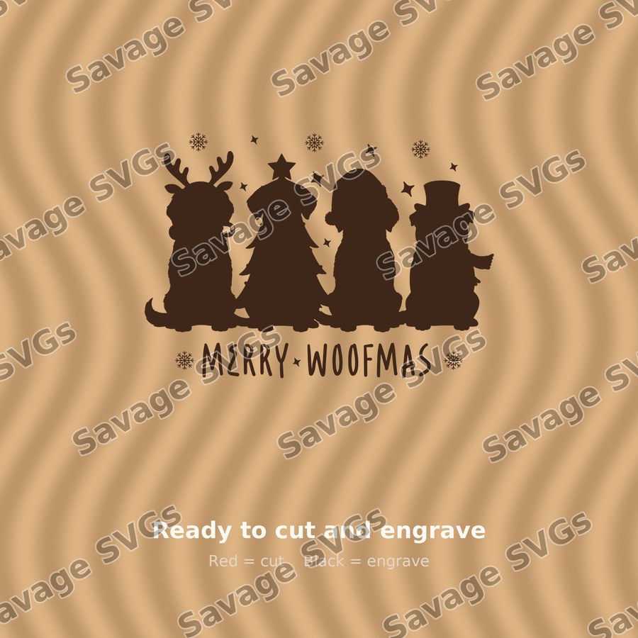 Merry Woofmas Dogs