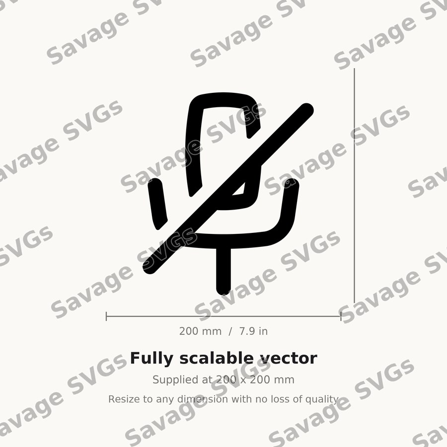 Microphone Off Outline
