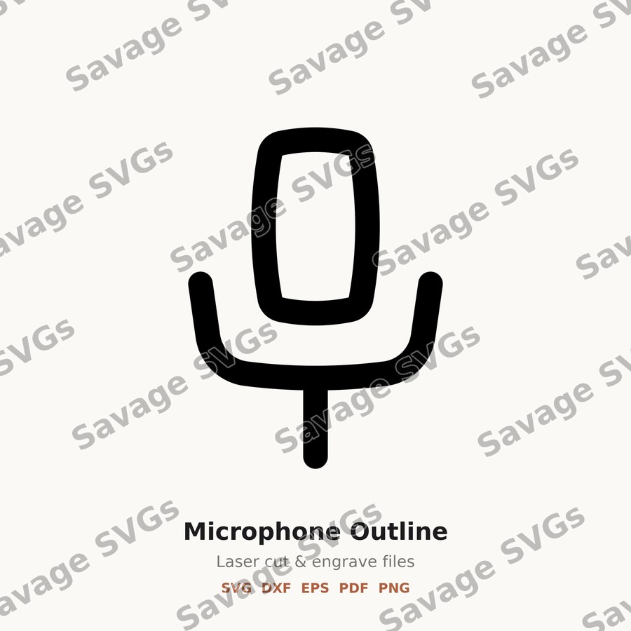 Microphone Outline