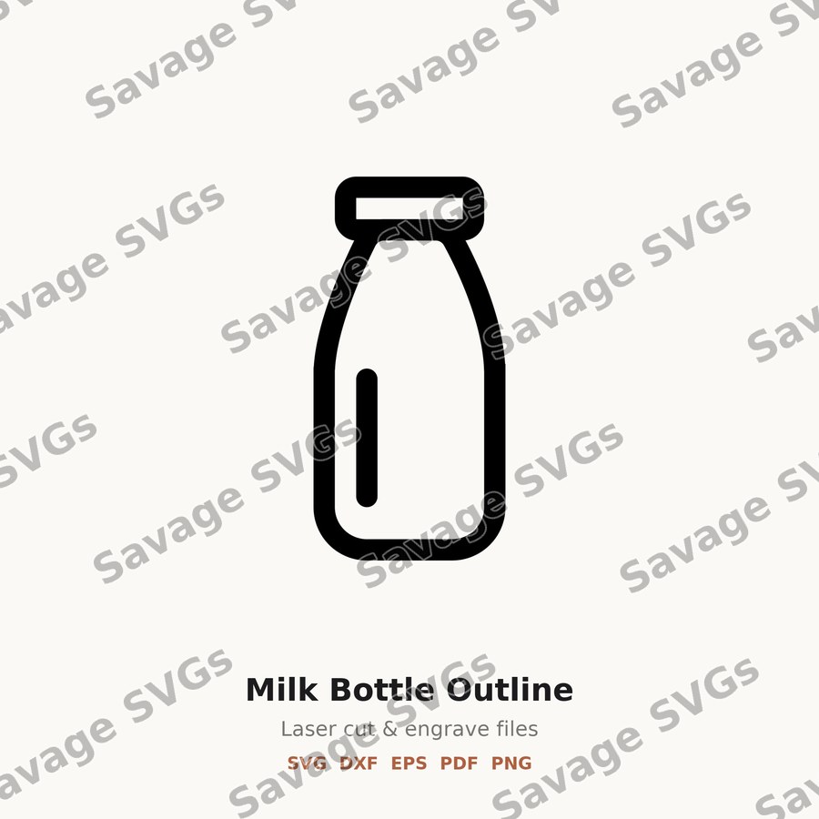 Milk Bottle Outline