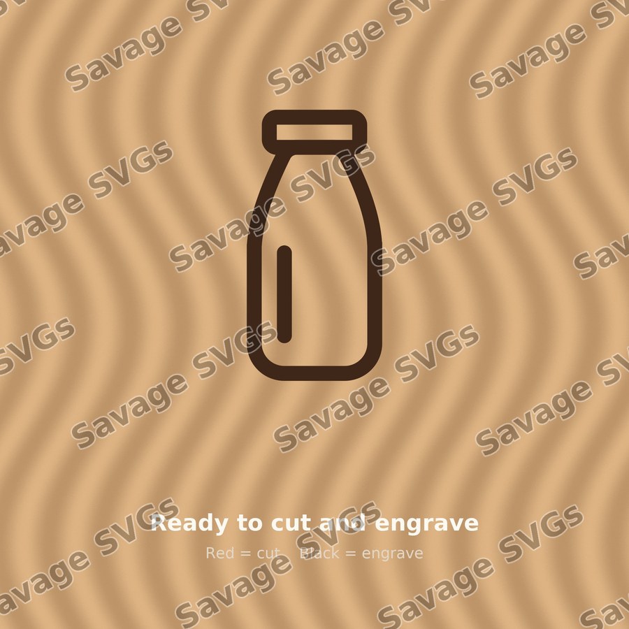 Milk Bottle Outline